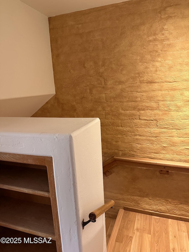 bathroom featuring hardwood / wood-style floors