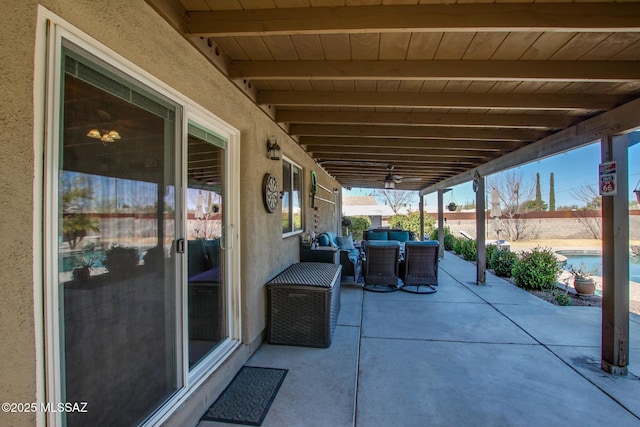 view of patio / terrace with outdoor lounge area