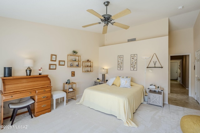 36425 S Golf Course Dr, Tucson, AZ 85739 - carpeted bedroom with visible vents and ceiling fan