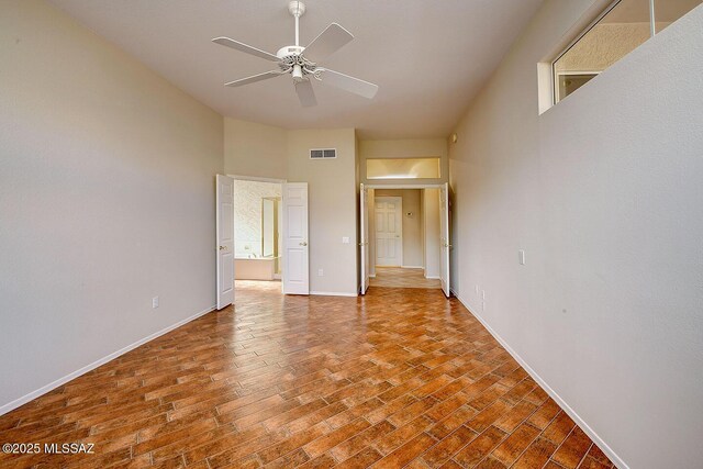 14686 N Lost Arrow Dr, Oro Valley, AZ 85755 - empty room featuring hardwood / wood-style floors and ceiling fan