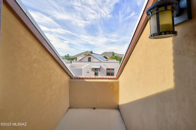 exterior space with a balcony