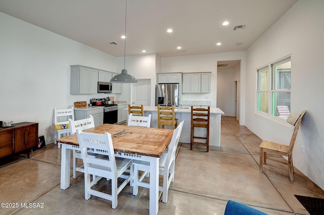 view of dining space