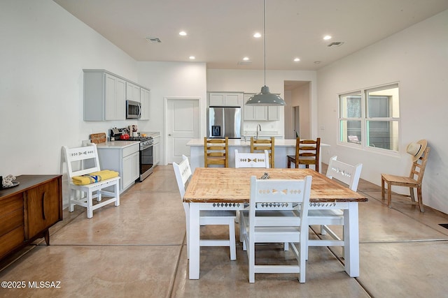 view of dining space