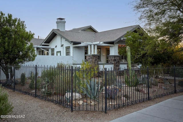 view of front of property