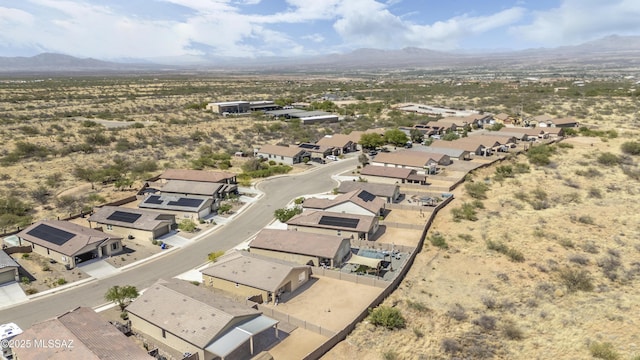 1599 W Cottonwood Bluffs Dr, Benson, AZ 85602 - aerial view of residential area with a mountainous background and a desert landscape