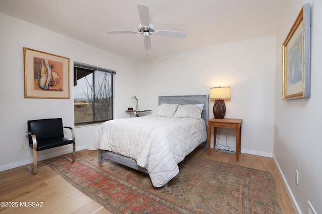 bedroom featuring hardwood / wood-style floors