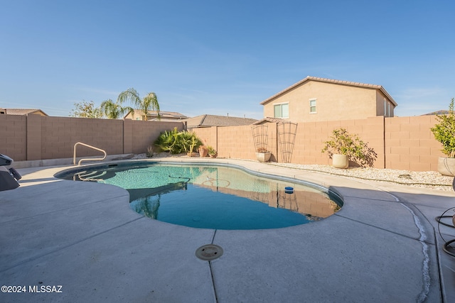 view of pool with a patio area