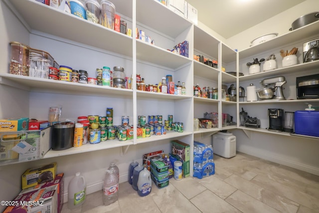 view of pantry