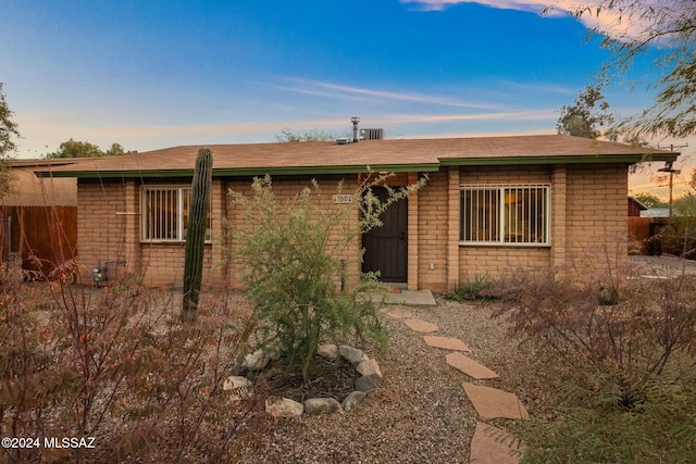 view of ranch-style home