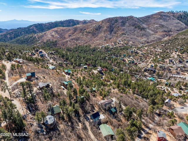 12909 N Ajo Ave, Mount Lemmon, AZ 85619 - aerial overview of property's location featuring mountains