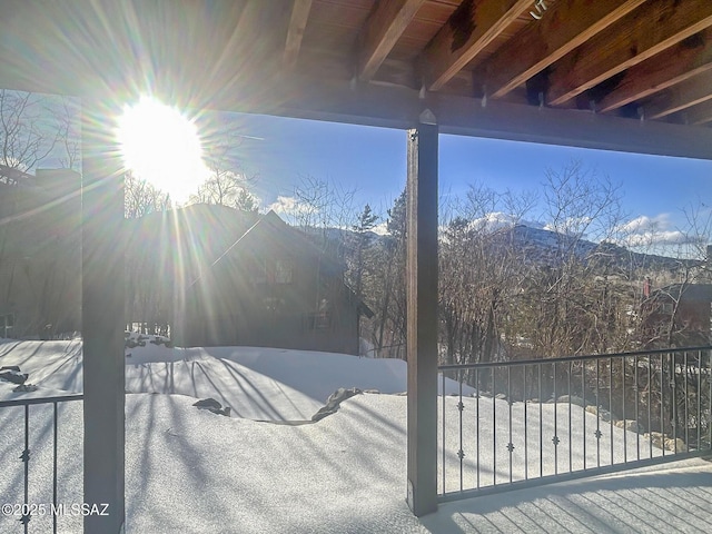 12909 N Ajo Ave, Mount Lemmon, AZ 85619 - view of patio with a mountain view