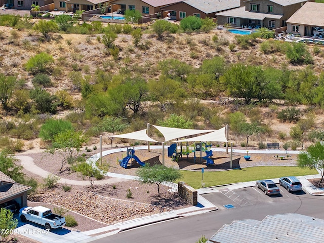 birds eye view of property