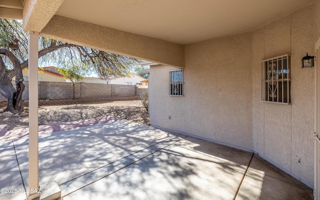 view of patio / terrace with a fenced backyard