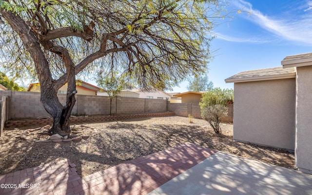 view of patio / terrace featuring a fenced backyard