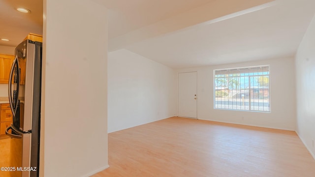 empty room featuring light wood-type flooring