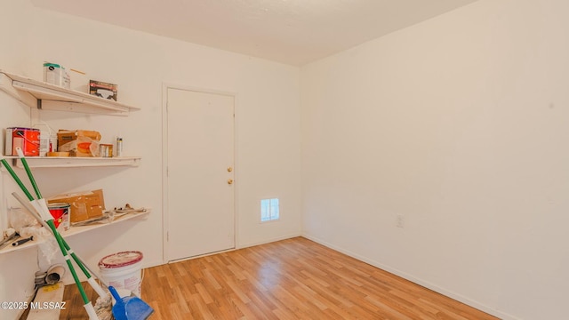 interior space featuring light wood-type flooring