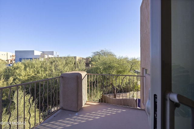 view of balcony