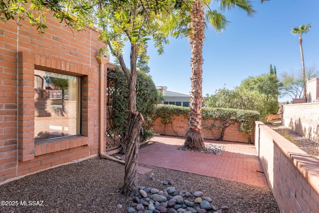 view of patio / terrace with a fenced backyard