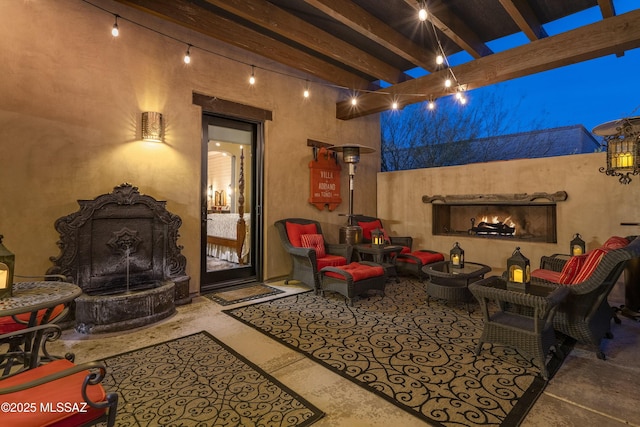 view of patio with a pergola