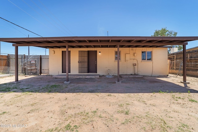 view of rear view of property