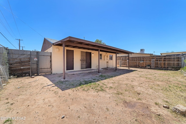 view of rear view of property