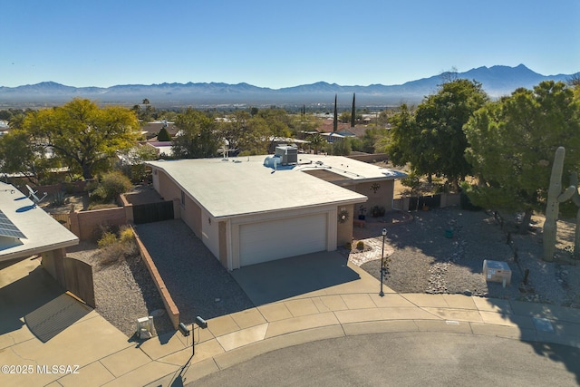 aerial view featuring a mountain view