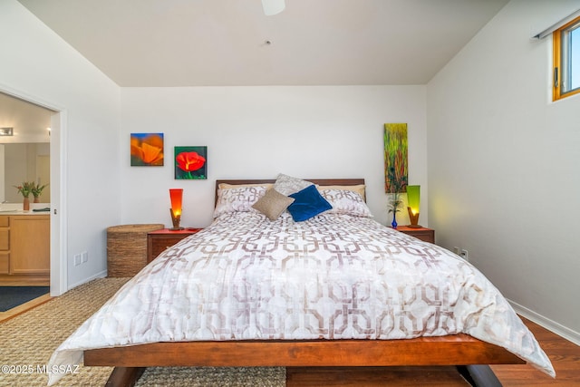 bedroom with ensuite bathroom