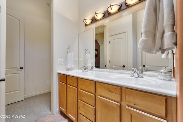 bathroom with vanity