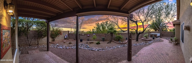 5481 W Cochie Springs St, Marana, AZ 85658 - view of patio / terrace with a fenced backyard