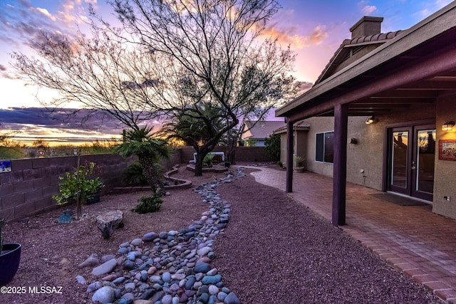 5481 W Cochie Springs St, Marana, AZ 85658 - view of yard featuring a patio area and a fenced backyard