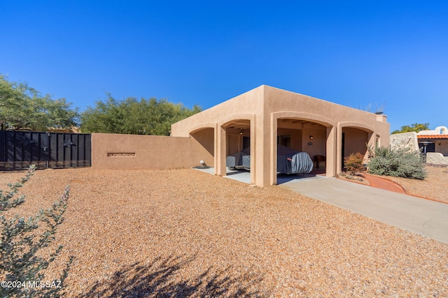 view of southwest-style home