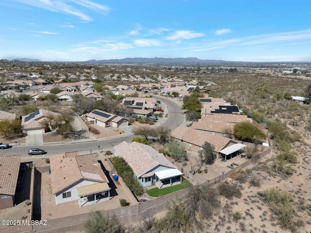 aerial view featuring a residential view