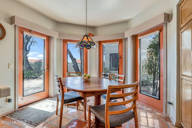 view of dining space