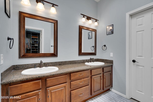 bathroom with vanity