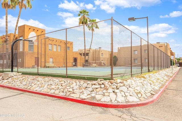 view of tennis court