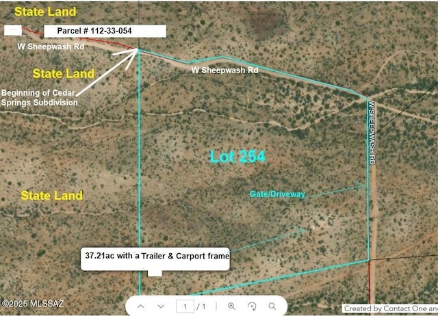 37.21AC W Sheepwash Rd Unit 254, Willcox AZ, 85643 land for sale