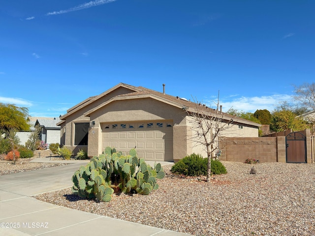 ranch-style house with a garage