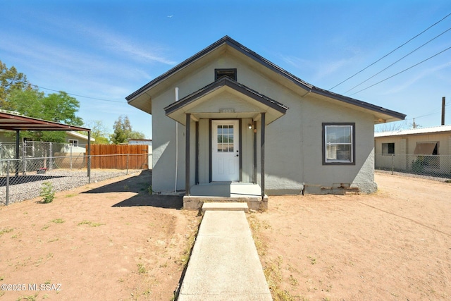 816 W 11th St, Safford, AZ 85546 - view of front of house featuring a fenced backyard and stucco siding