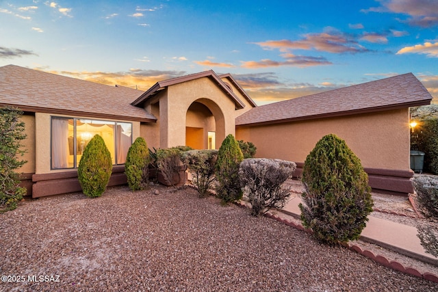 view of front of property with a patio area