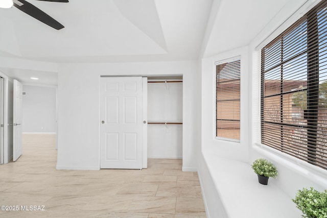 3098 S Giovanna Dr, Tucson, AZ 85730 - unfurnished bedroom featuring baseboards, a closet, recessed lighting, and ceiling fan