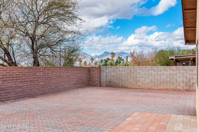 3098 S Giovanna Dr, Tucson, AZ 85730 - view of patio with a mountain view