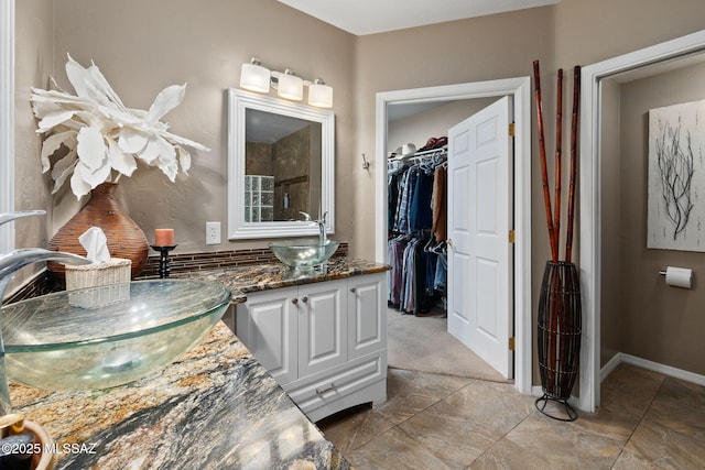 bathroom featuring vanity