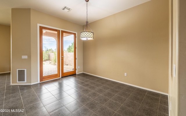 13289 E Wranglers Rest Dr, Vail, AZ 85641 - unfurnished room featuring french doors and baseboards