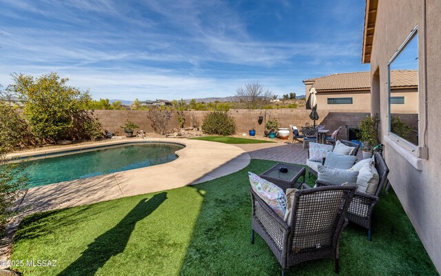 13289 E Wranglers Rest Dr, Vail, AZ 85641 - view of swimming pool featuring a patio area
