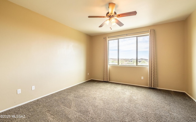 13289 E Wranglers Rest Dr, Vail, AZ 85641 - carpeted spare room featuring a ceiling fan and baseboards