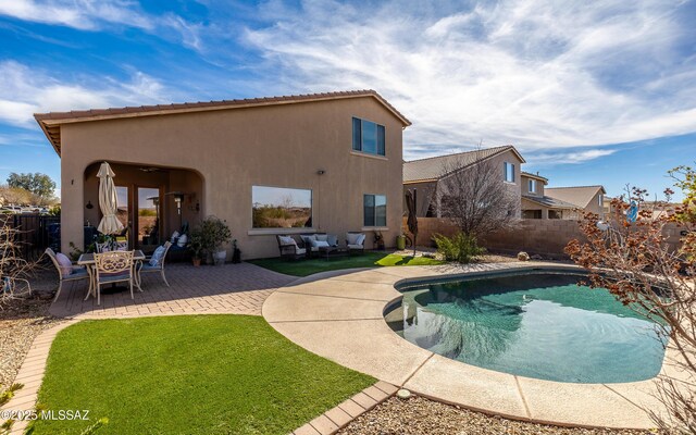13289 E Wranglers Rest Dr, Vail, AZ 85641 - view of pool with a patio