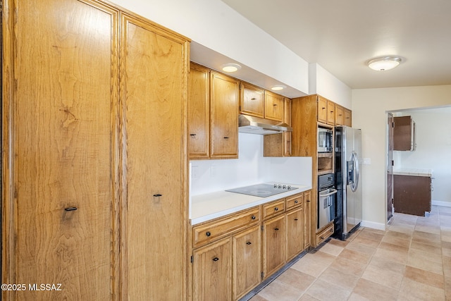 kitchen with appliances with stainless steel finishes