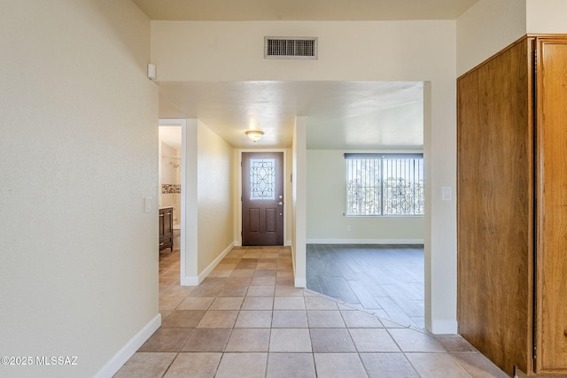 view of tiled entrance foyer