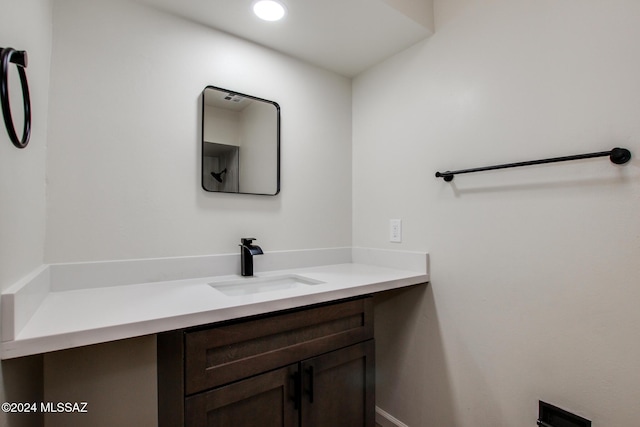 bathroom featuring vanity