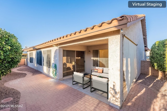 view of patio / terrace with fence